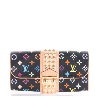 Louis Vuitton Monogram Multicolor Courtney Clutch Black 1 of 7
