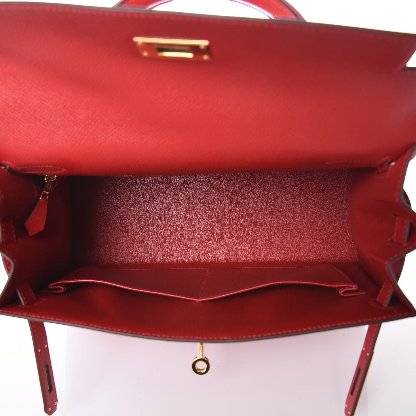 Epsom Kelly Sellier 28 Rouge Casaque