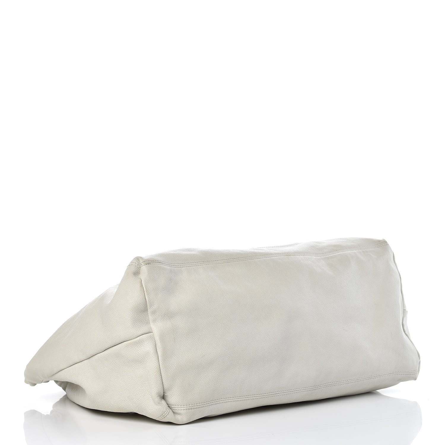Chanel Distressed Caviar XL Coco Cabas White 4 of 16