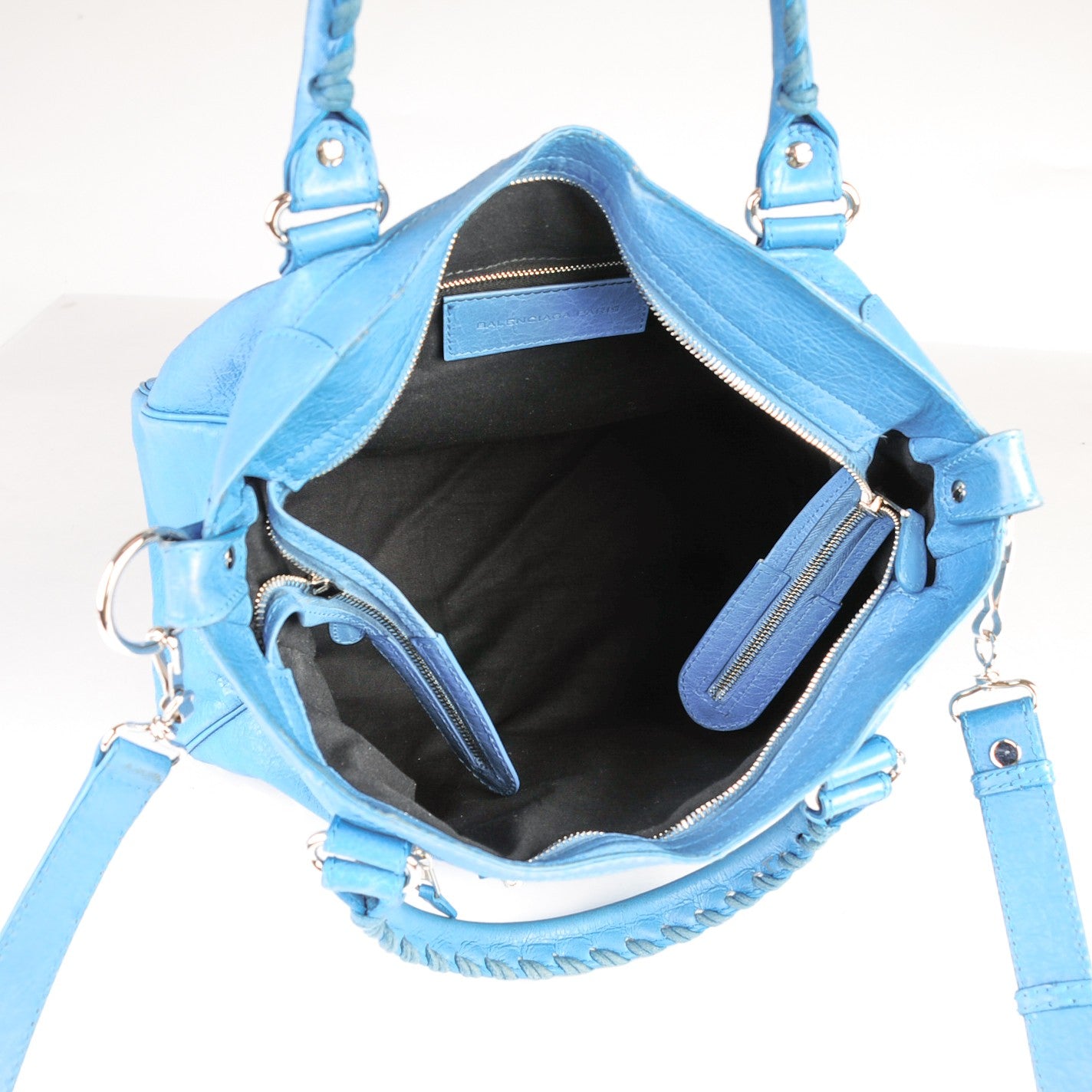 Balenciaga Agneau Giant 12 Silver Hardware Velo Bleu Indigo 6 of 9