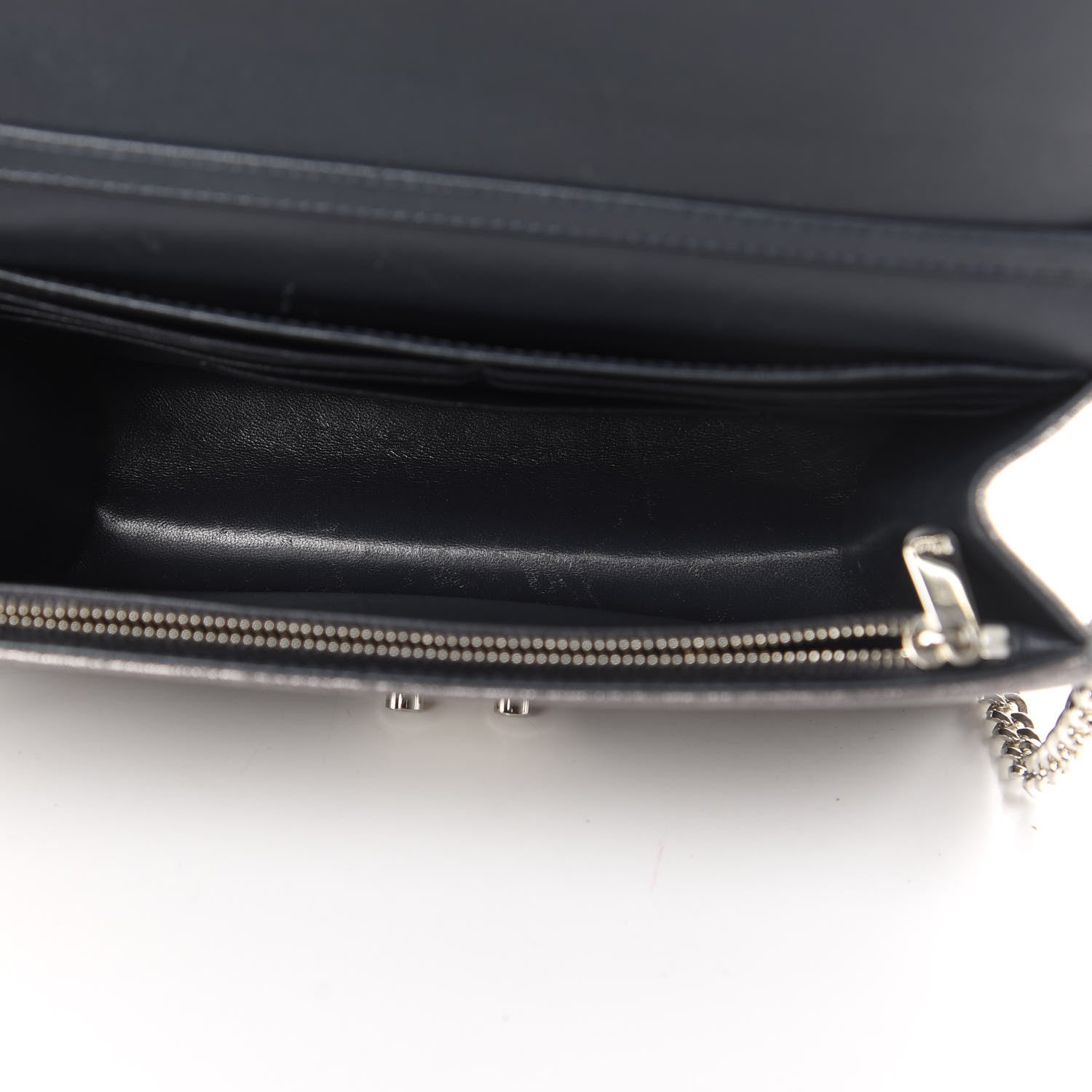 Christian Dior Metallic Brushed Calfskin Miss Dior Promenade Pouch Gunmetal 5 of 21
