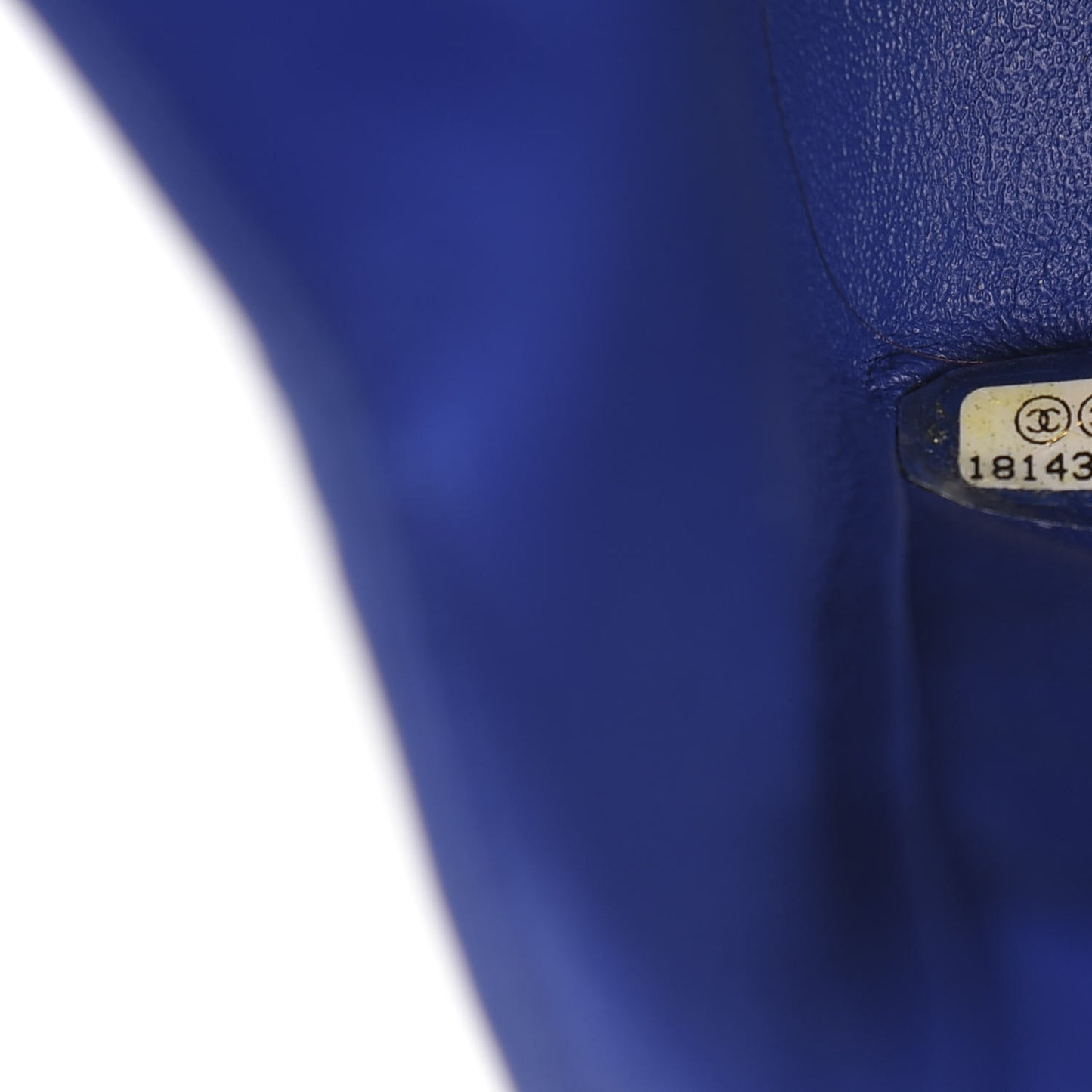 Lambskin Quilted Jumbo Double Flap Blue