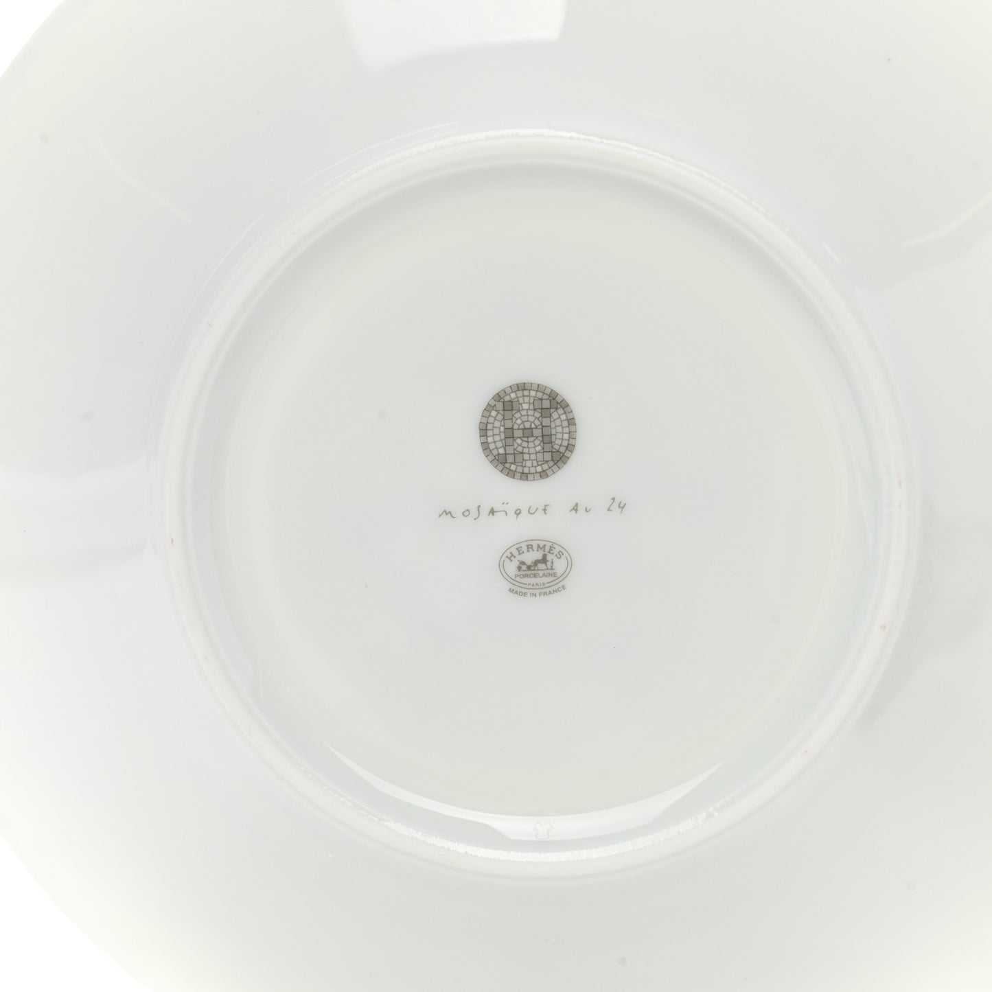 Porcelain Mosaique Au 24 Breakfast Cup And Saucer Set Of 2 Platine