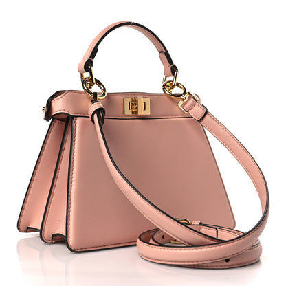 Fendi Shiny Nappa Petite Peekaboo I SEE U Satchel Baby Pink 3 of 9