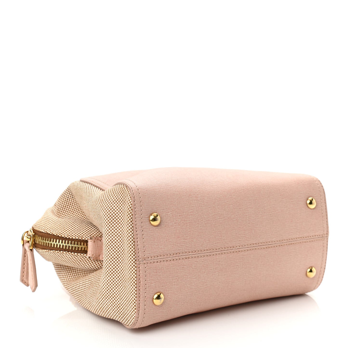 Vitello Elite Canvas Small Chameleon Tote Beige Cipria