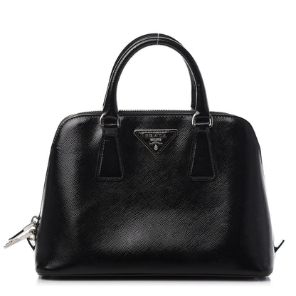 Prada Saffiano Vernice Small Promenade Tote Black 1 of 10
