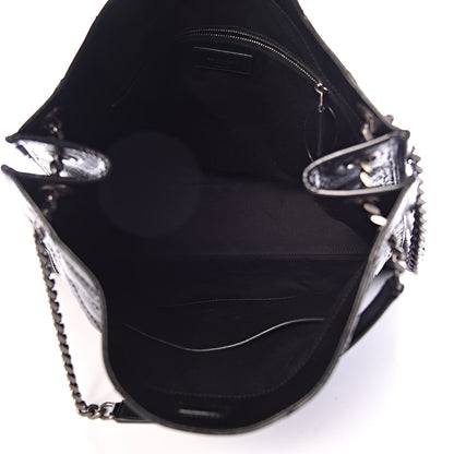 Saint Laurent Crinkled Calfskin Matelasse Monogram Niki Shoulder Bag Black 5 of 9