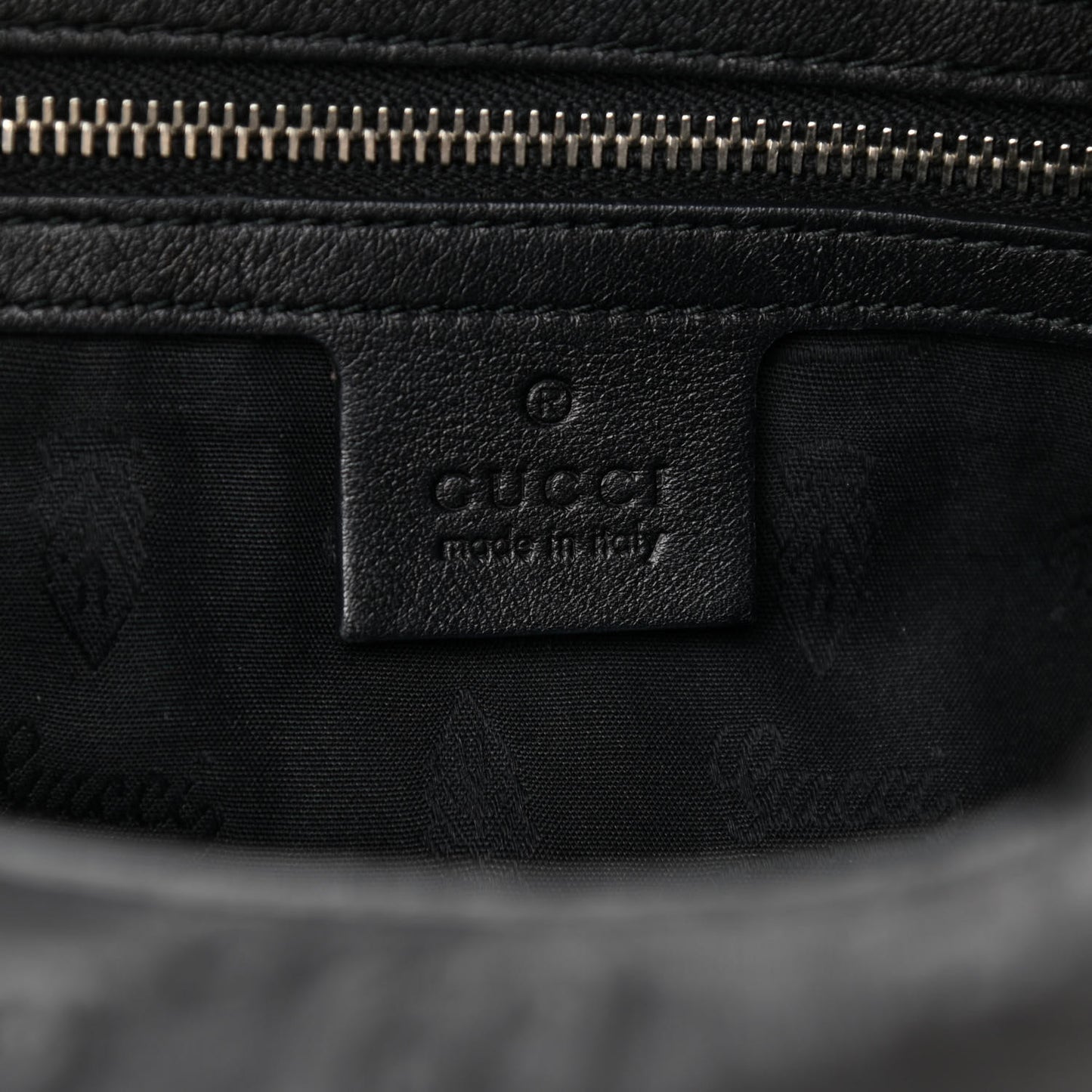 Guccissima Large GG Twins Hobo Black
