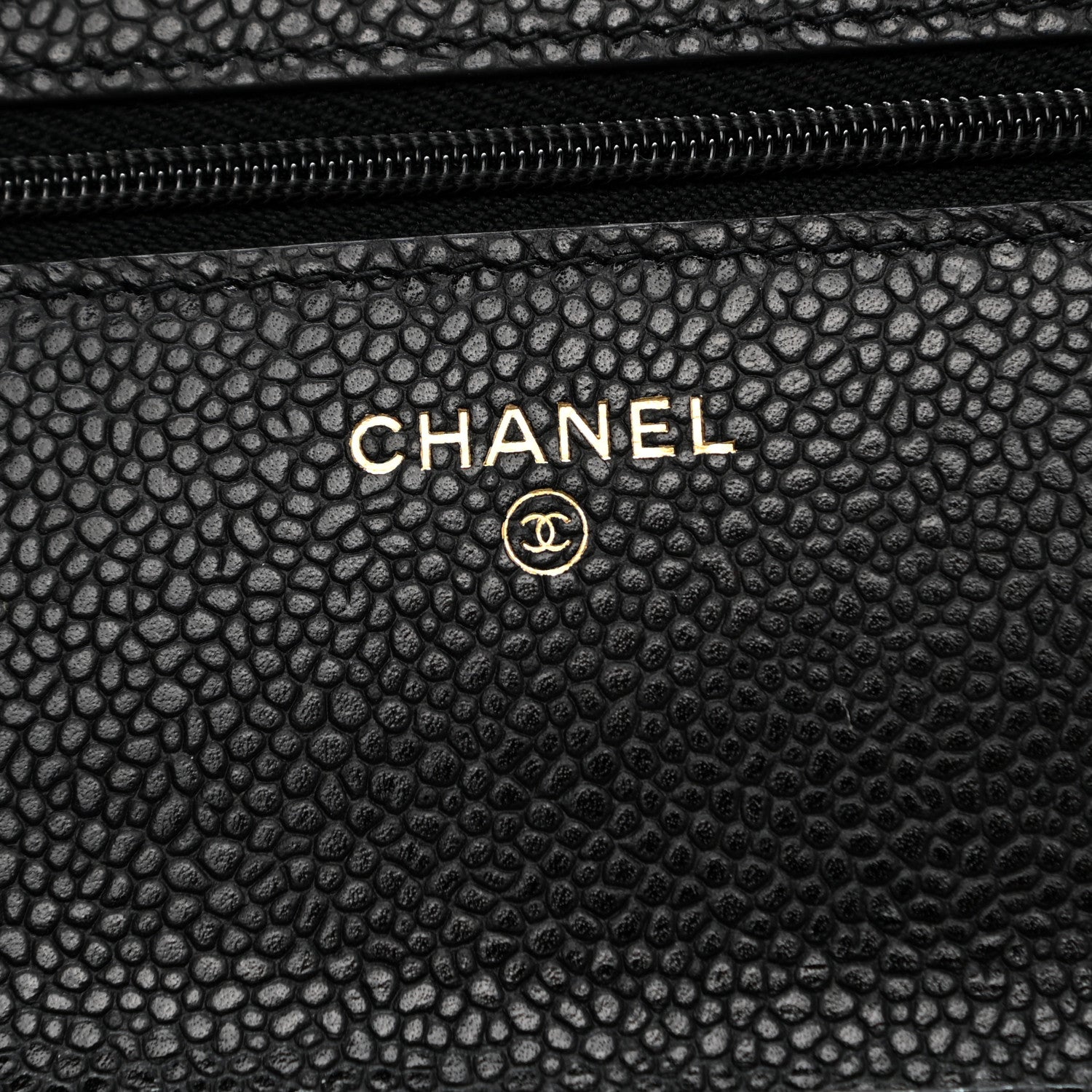Chanel Caviar Quilted Wallet On Chain WOC Black 6 of 12