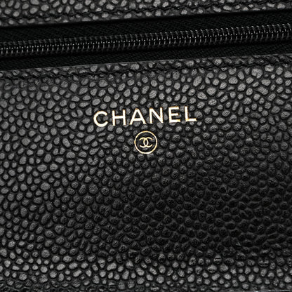 Chanel Caviar Quilted Wallet On Chain WOC Black 6 of 12