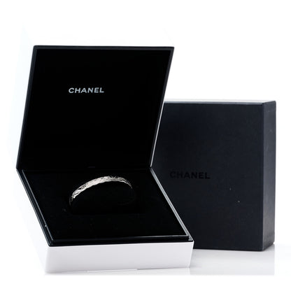 Chanel 18K White Gold Diamond Coco Crush Bracelet S 4 of 4