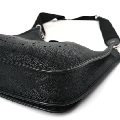 Hermes Taurillon Clemence Evelyne III PM Black 9 of 9