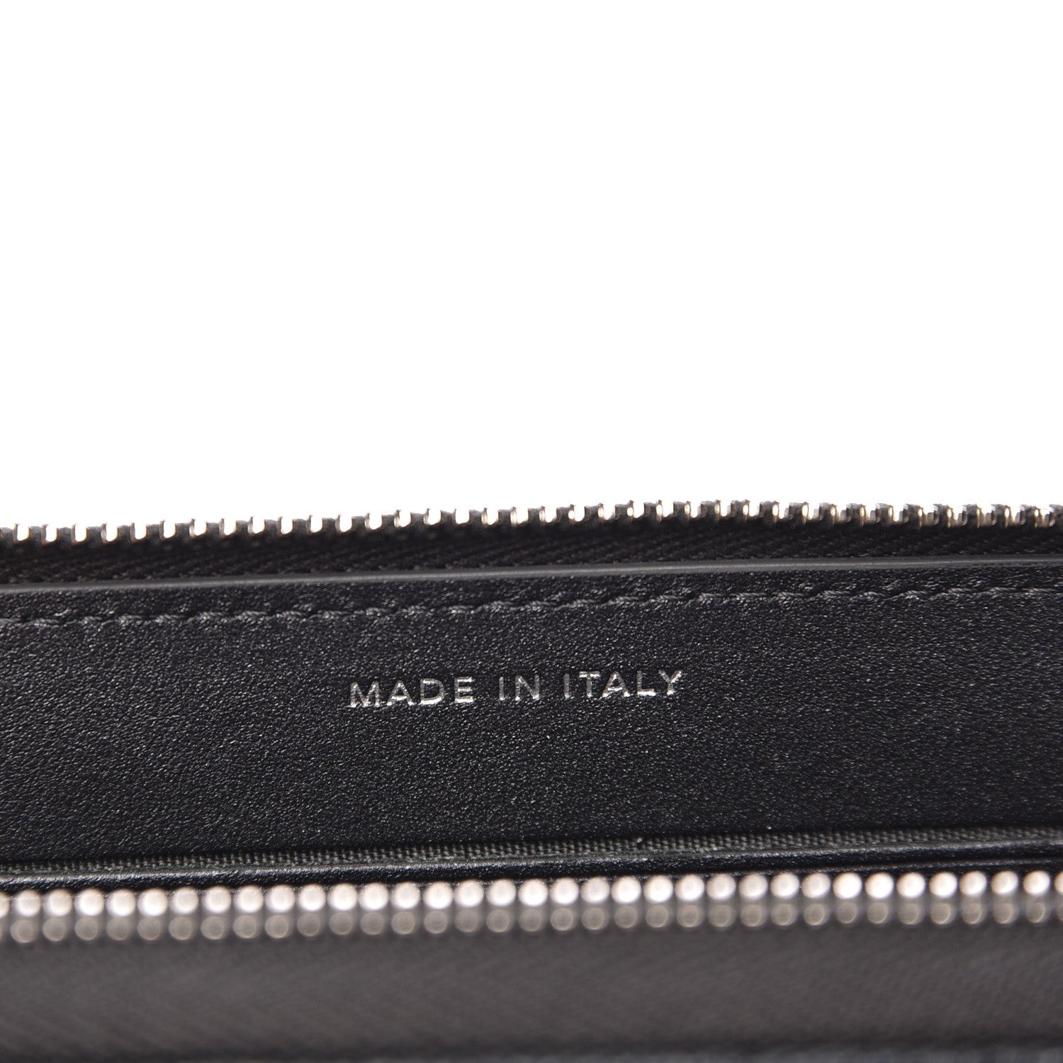 Chanel Metallic Caviar Quilted Medium Zip Around Wallet Black 7 of 9