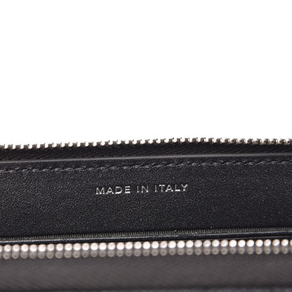 Chanel Metallic Caviar Quilted Medium Zip Around Wallet Black 7 of 9