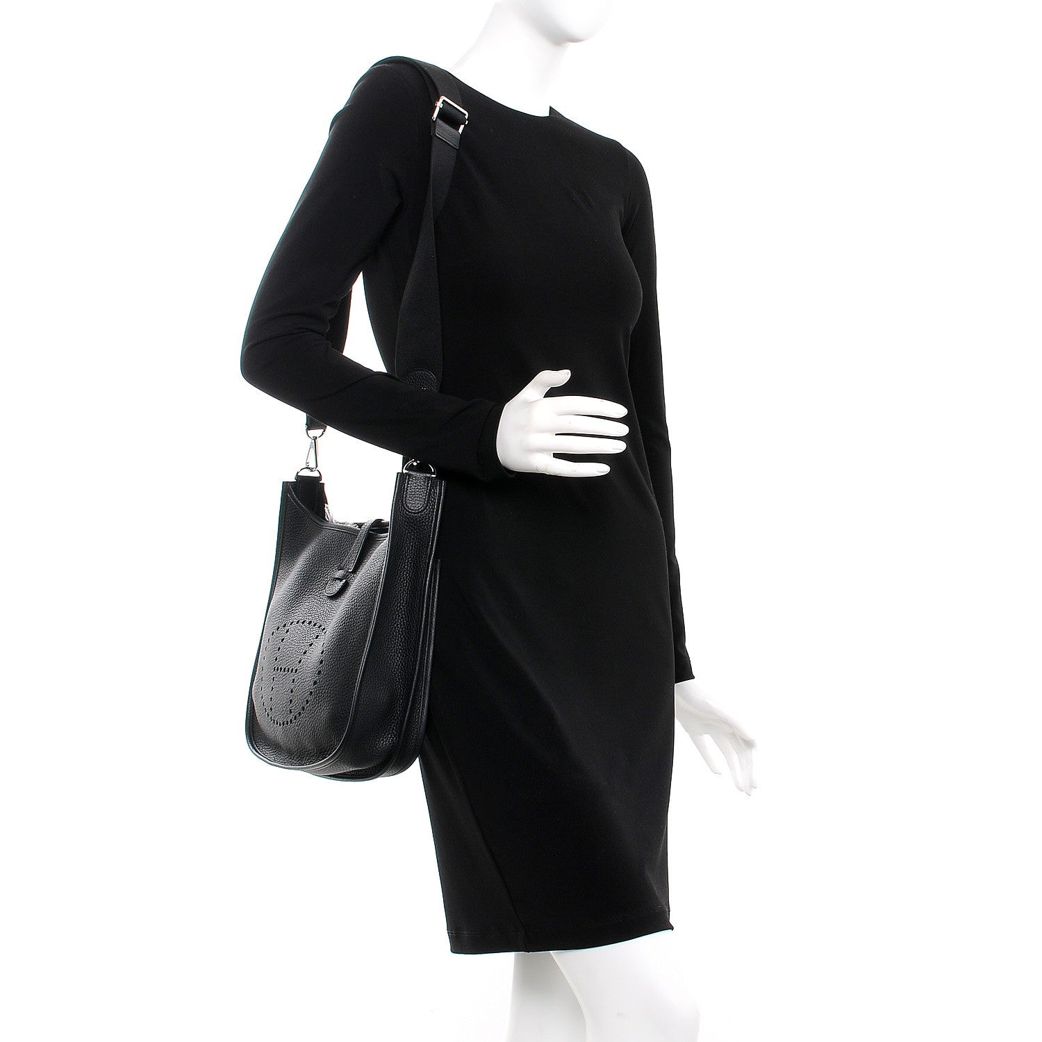 Hermes Taurillon Clemence Evelyne III PM Black 2 of 8