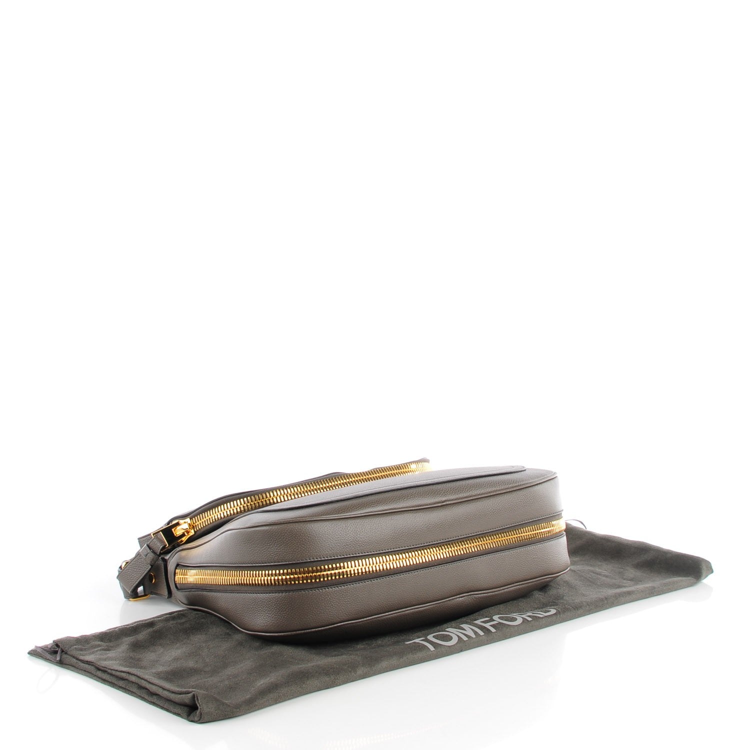 Tom Ford Pebbled Calfskin Large Jennifer Graphite 4 of 8