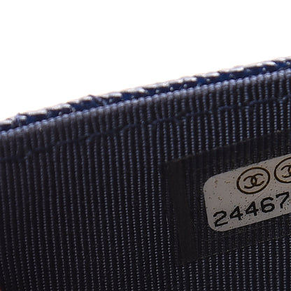 Chanel Caviar Quilted Flap Card Holder Navy Blue 7 of 7