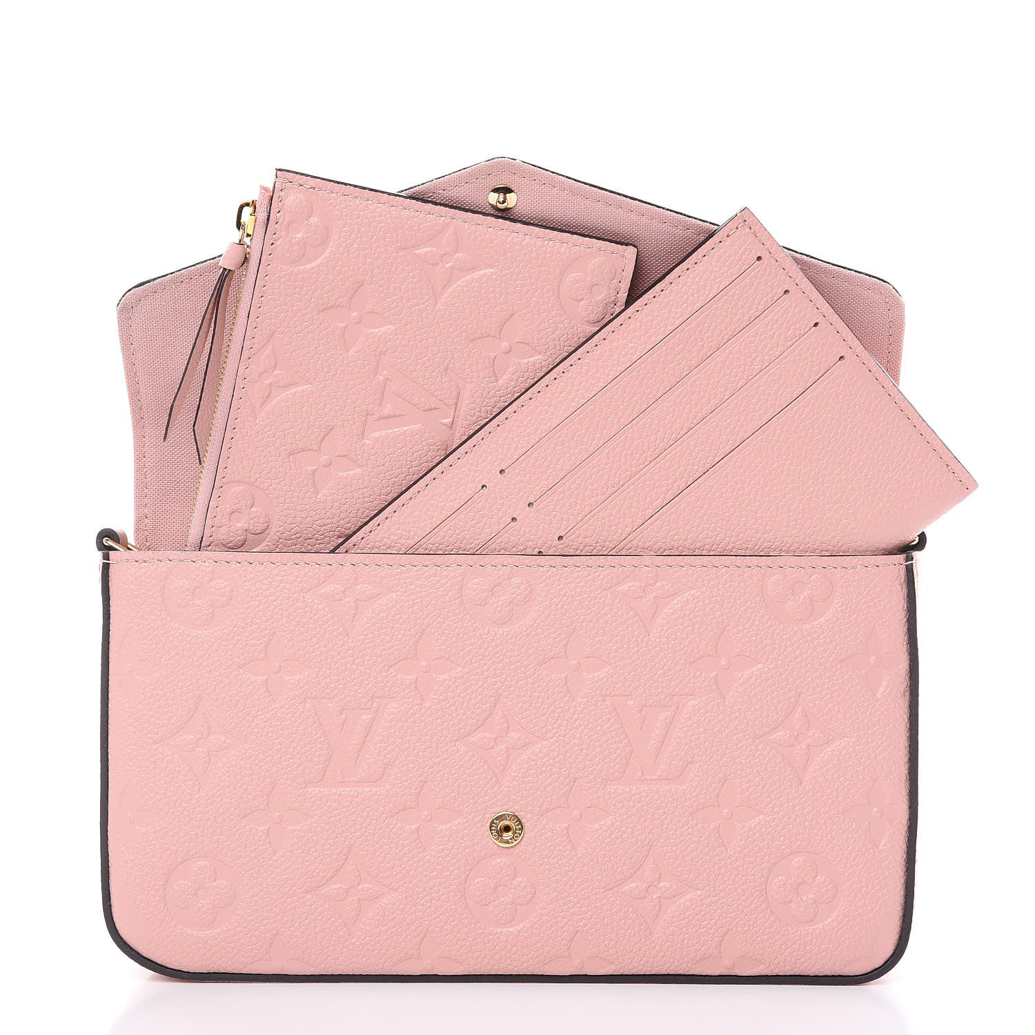 Louis Vuitton Empreinte Pochette Felicie Chain Wallet Rose Poudre 6 of 13