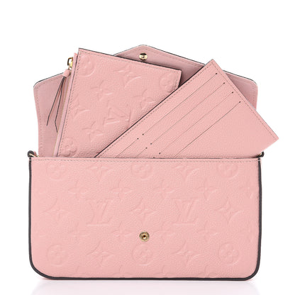 Louis Vuitton Empreinte Pochette Felicie Chain Wallet Rose Poudre 6 of 13