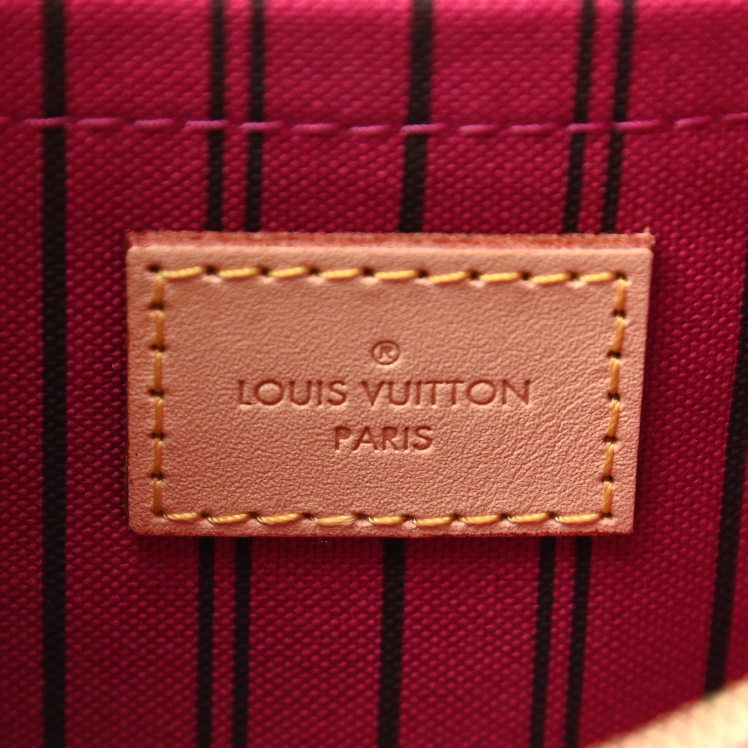Louis Vuitton Monogram Neverfull MM GM Pochette Pivoine 6 of 7