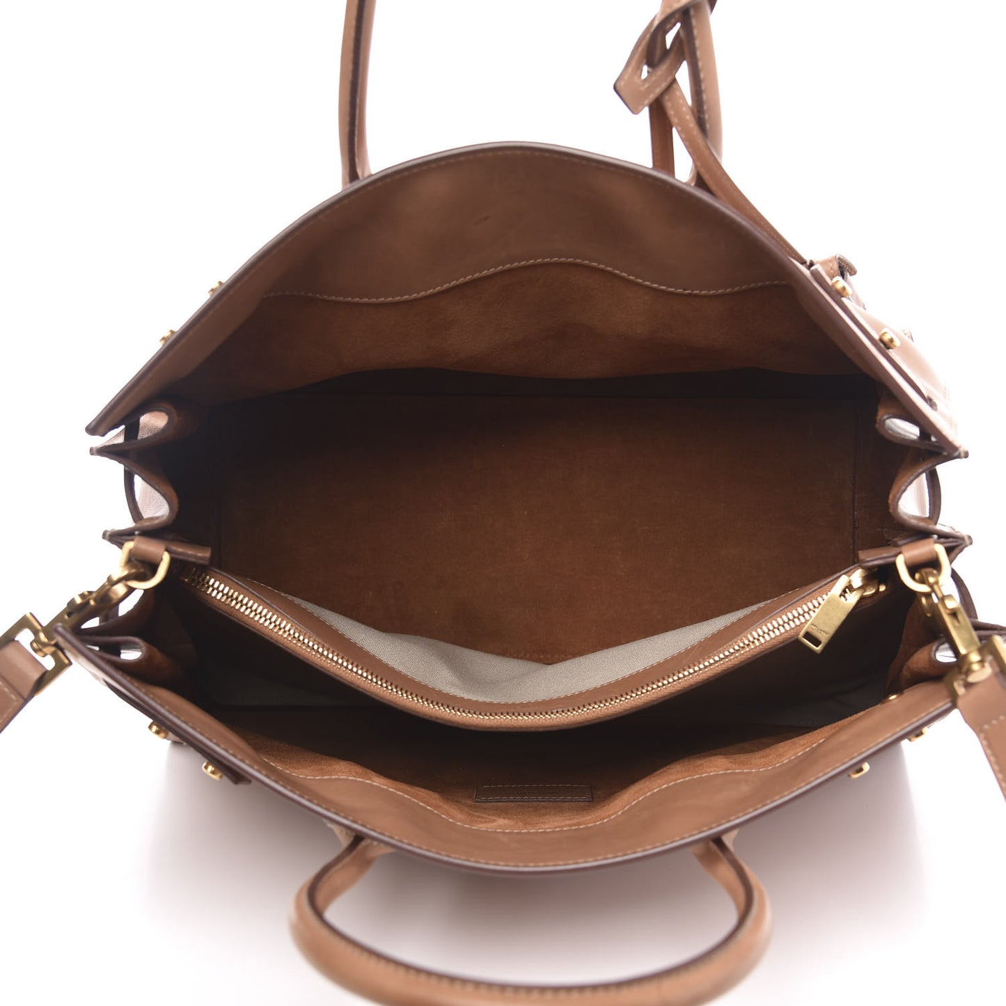 Smooth Calfskin Medium Supple Sac De Jour Brown