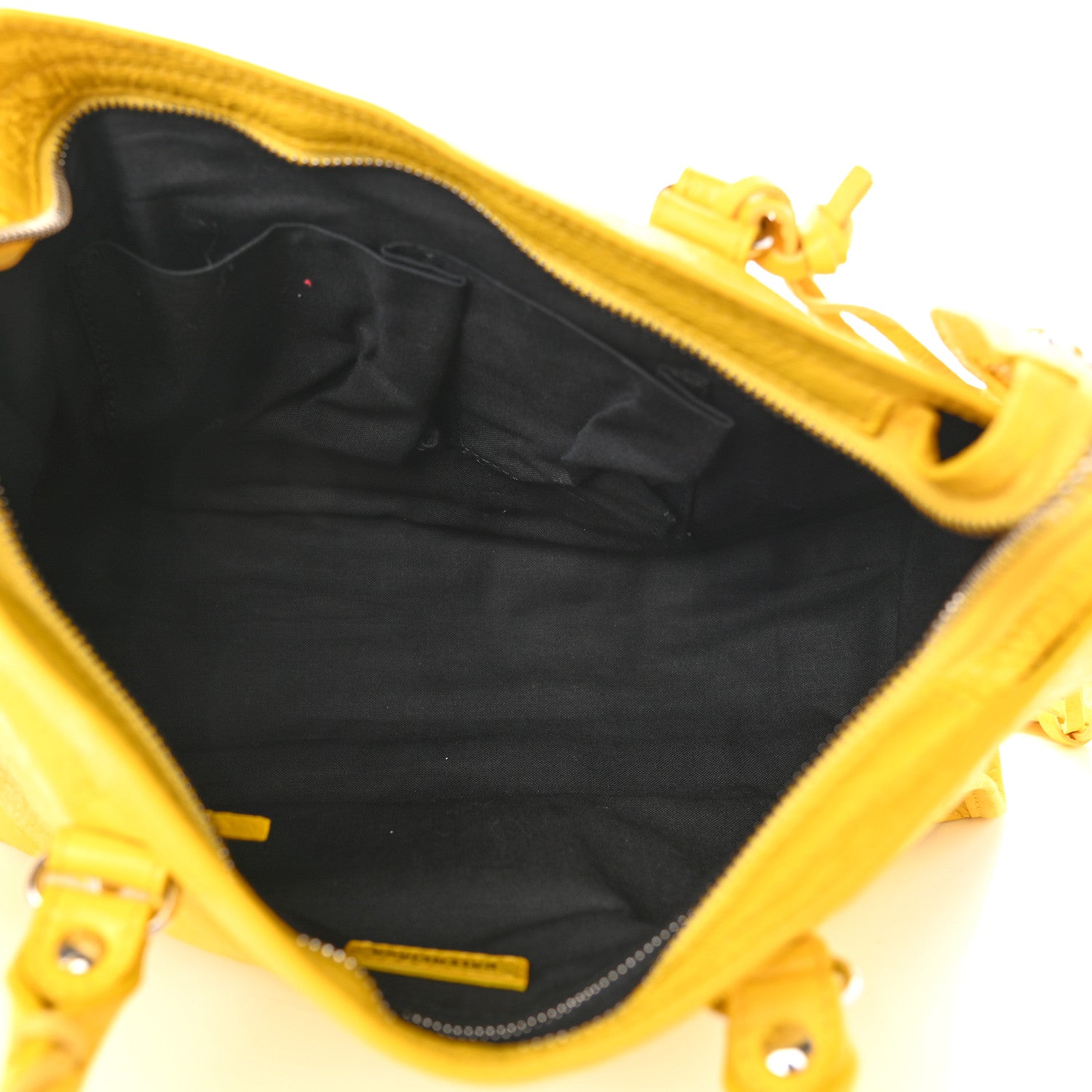 Balenciaga Agneau Classic Silver Hardware City S Jaune Soleil 4 of 9