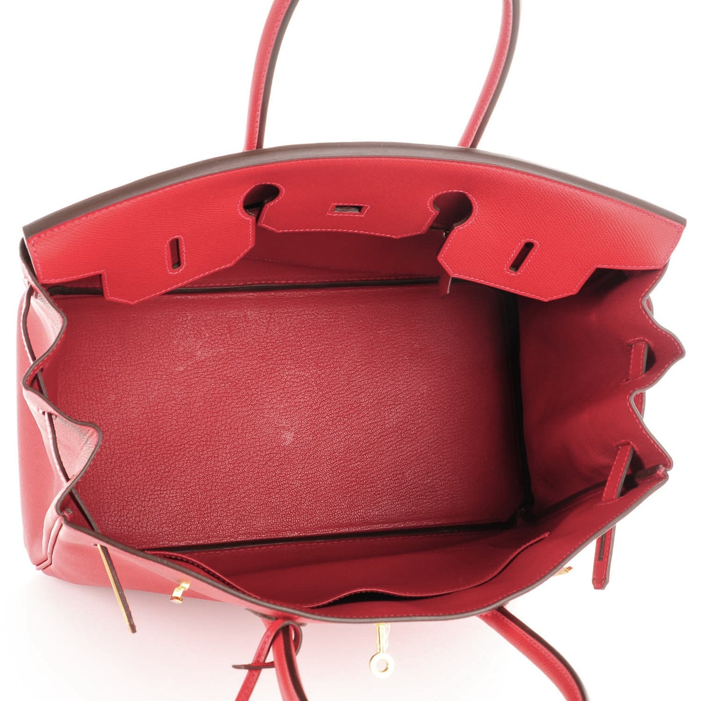 Epsom Birkin 35 Rouge Casaque