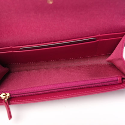 Chanel Caviar Quilted Medium Boy Flap Wallet Fuchsia 4 of 7