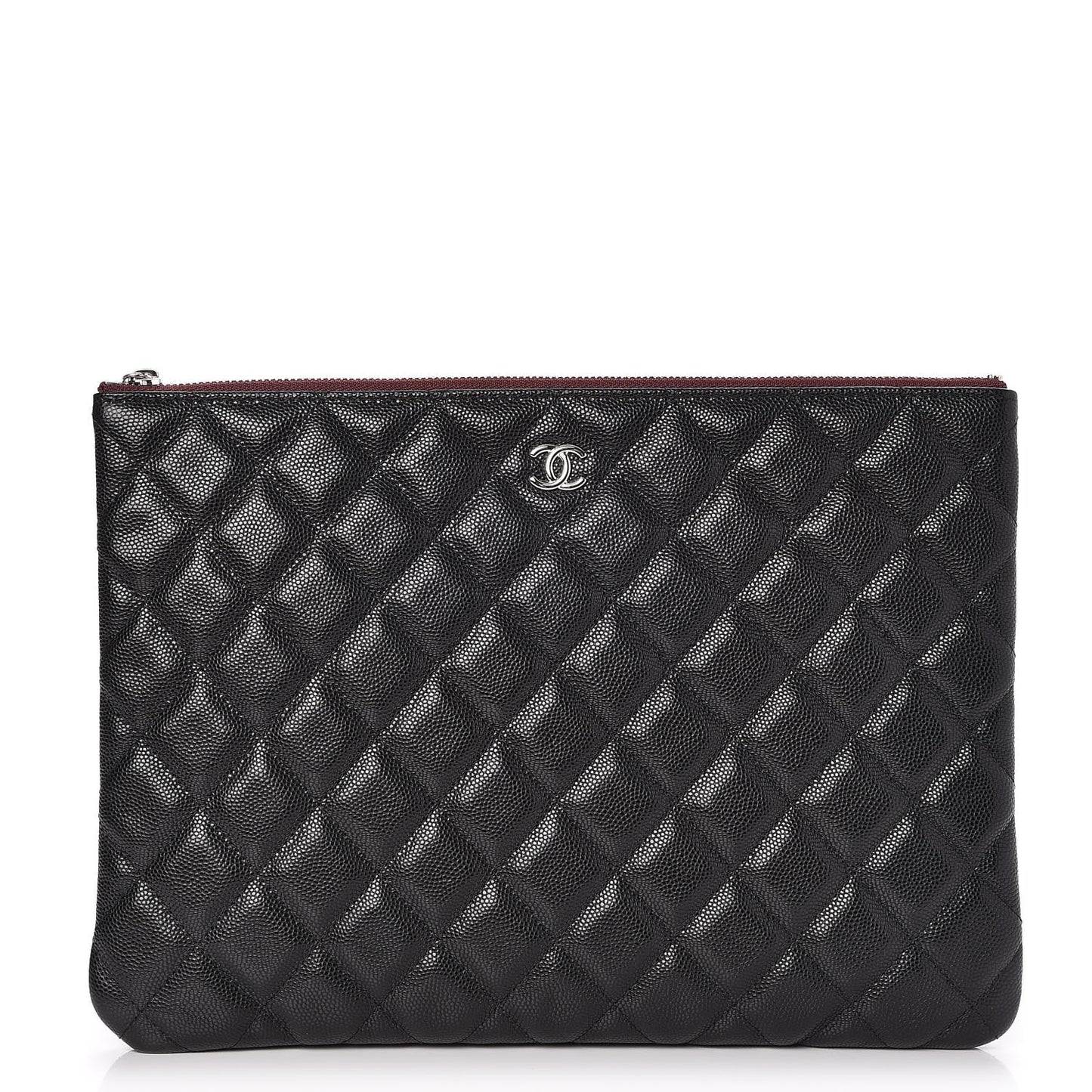 Caviar Quilted Medium Cosmetic Case Black