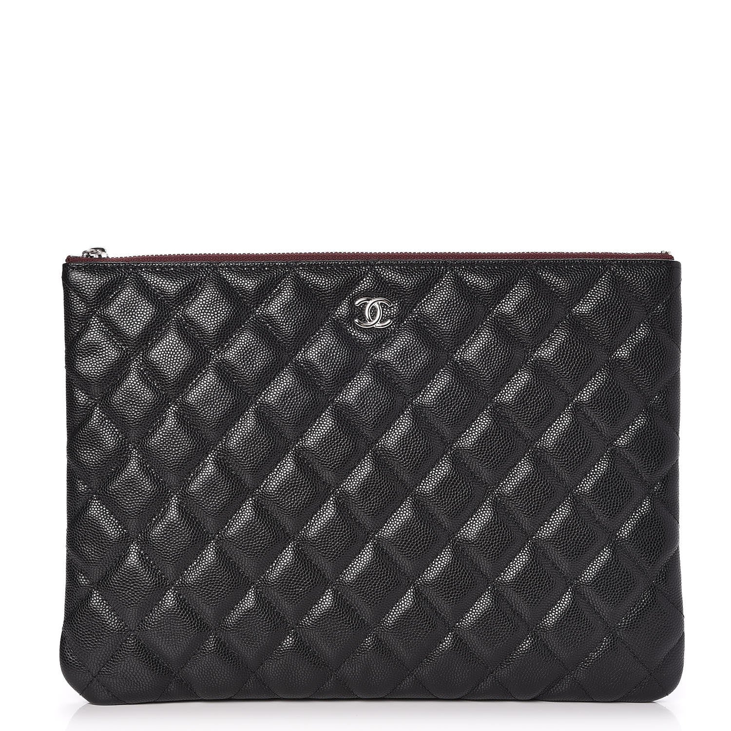 Chanel Caviar Quilted Medium Cosmetic Case Black 1 of 7