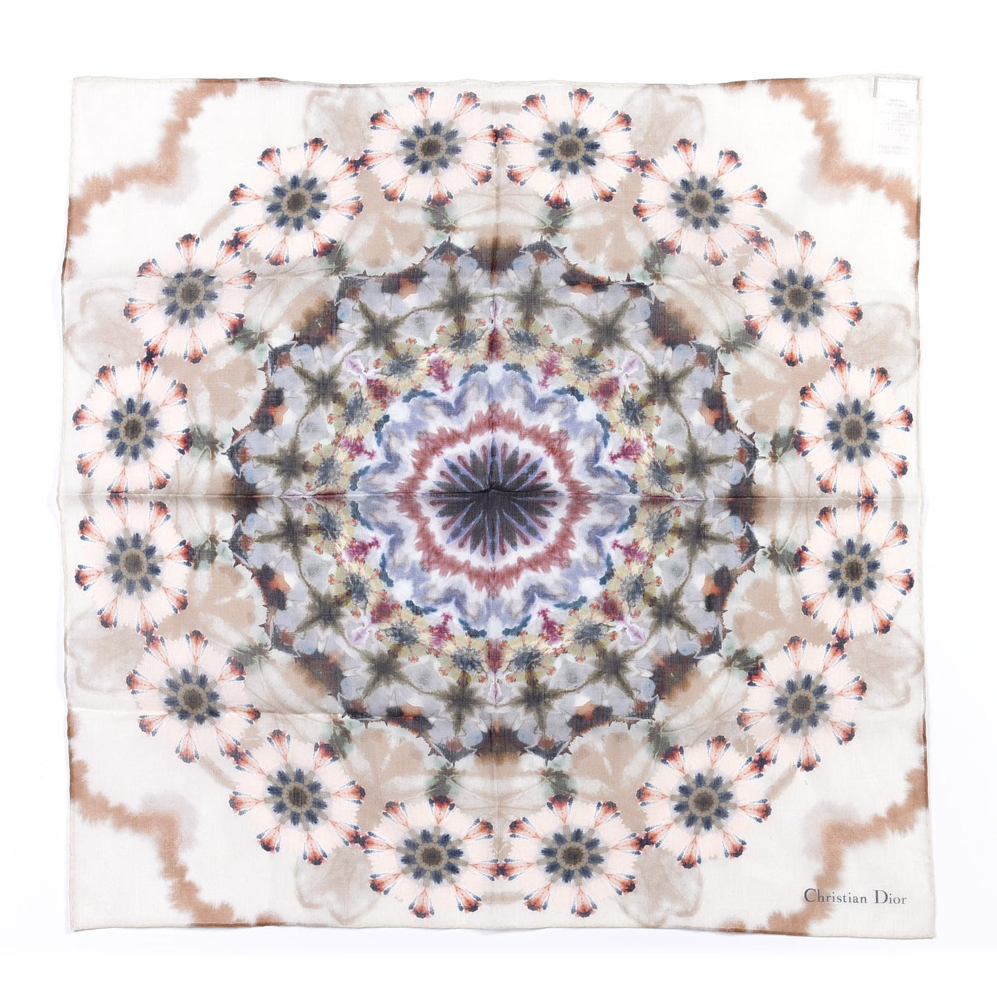 Cotton KaleiDiorscopic Square Scarf Multicolor