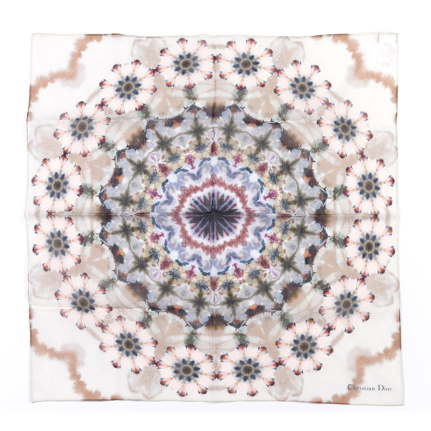 Christian Dior Cotton KaleiDiorscopic Square Scarf Multicolor 1 of 3