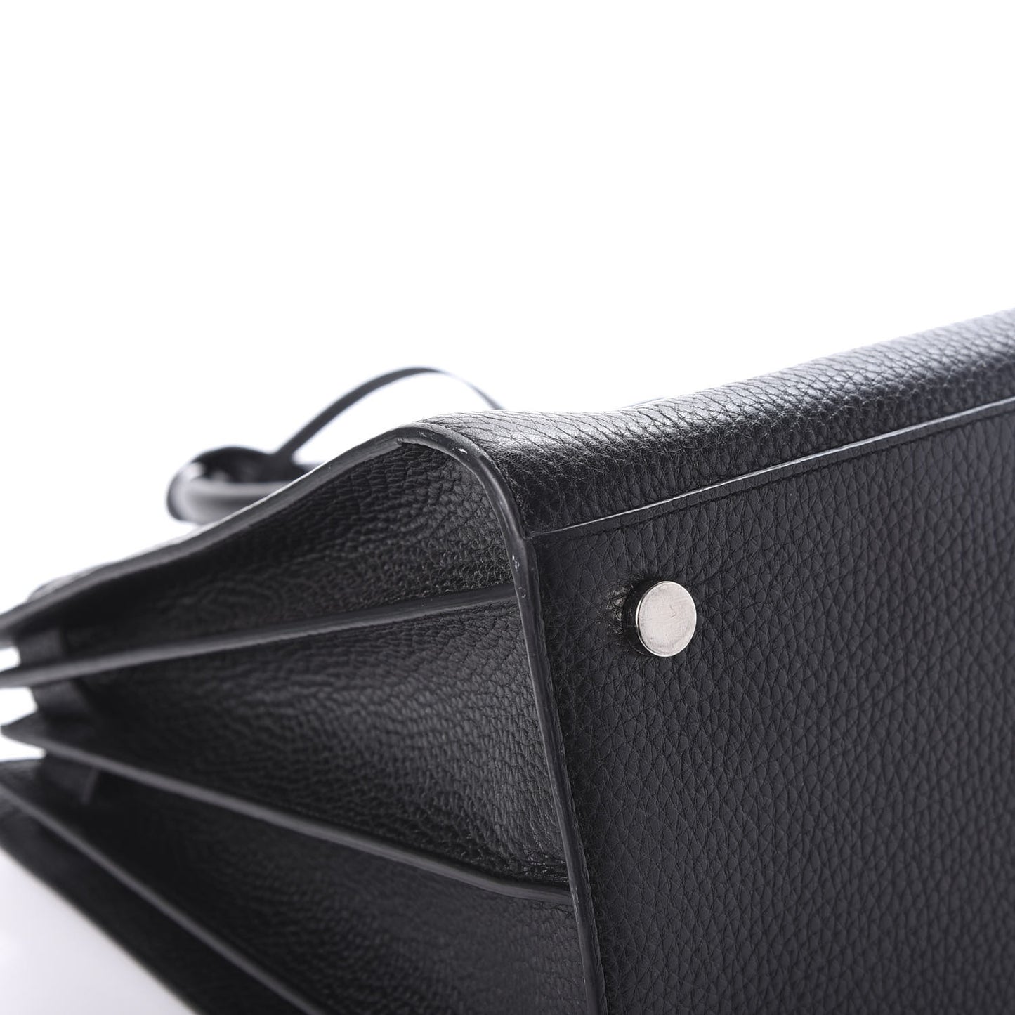 Grained Calfskin Large Sac De Jour Carryall Black