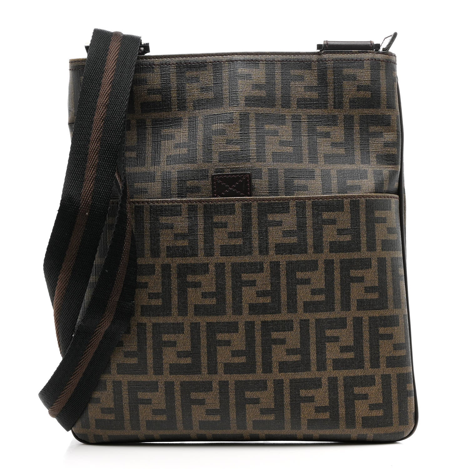 Fendi Zucca Spalmati Messenger Bag Tobacco 1 of 13