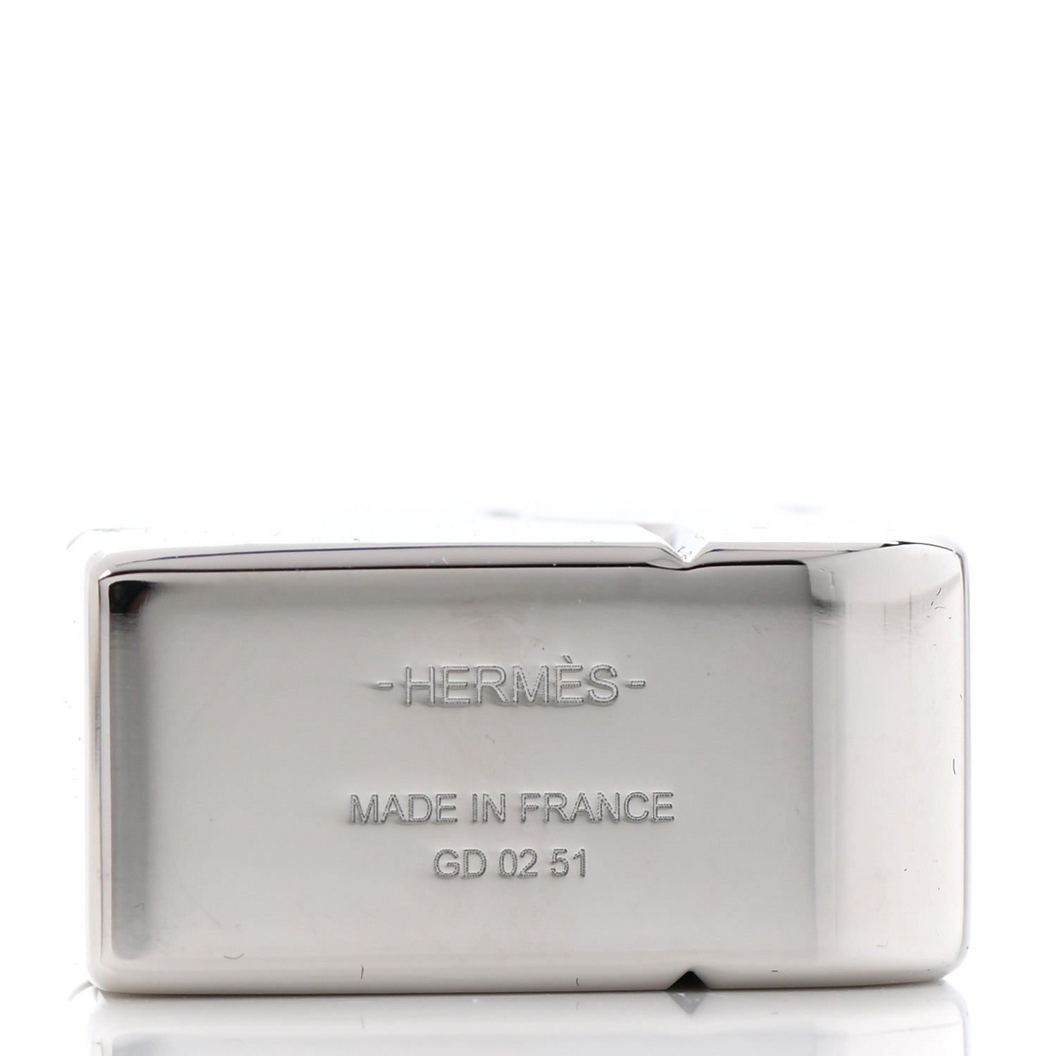 Hermes Palladium Cadenas Horse Key Ring 3 of 5