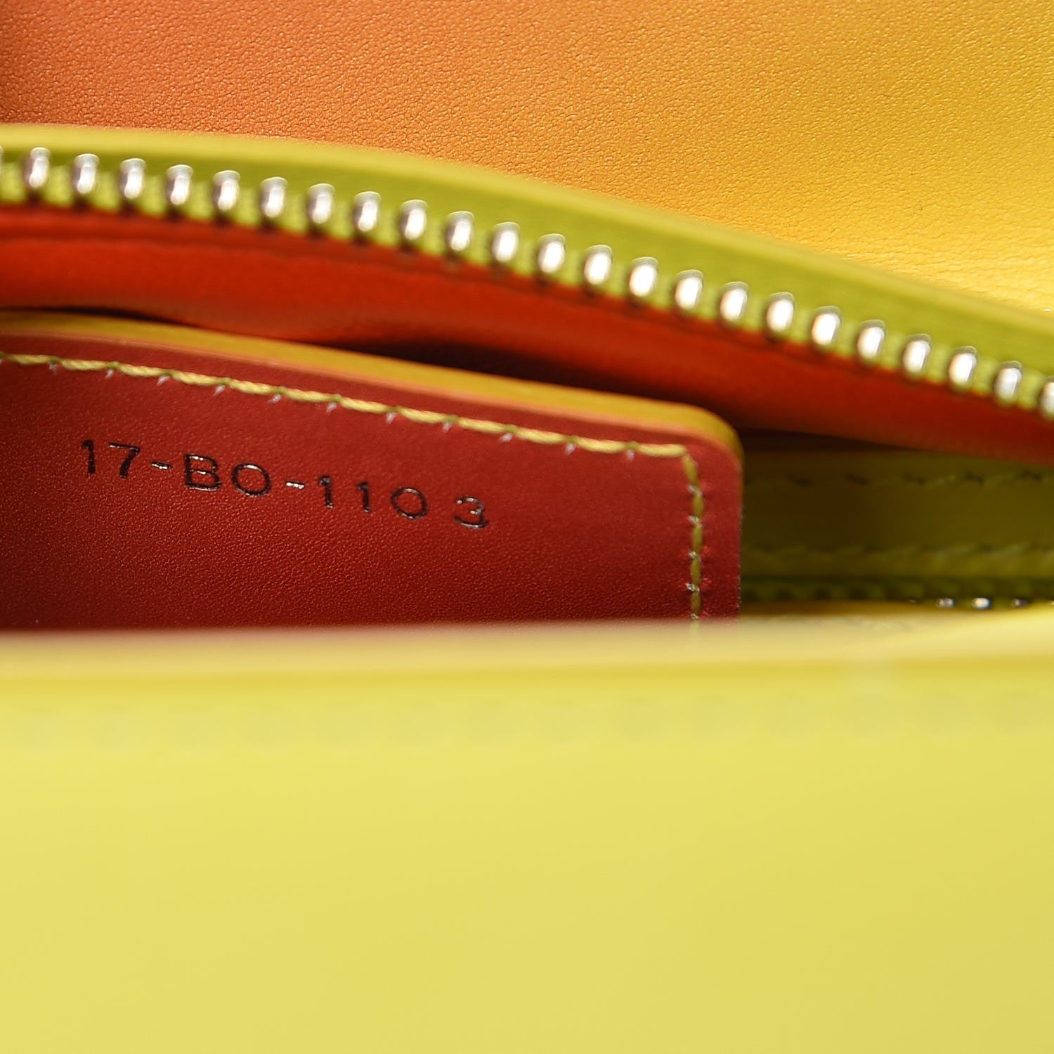 Christian Dior Box Calfskin Gradient Small Diorissimo Yellow Orange 8 of 9