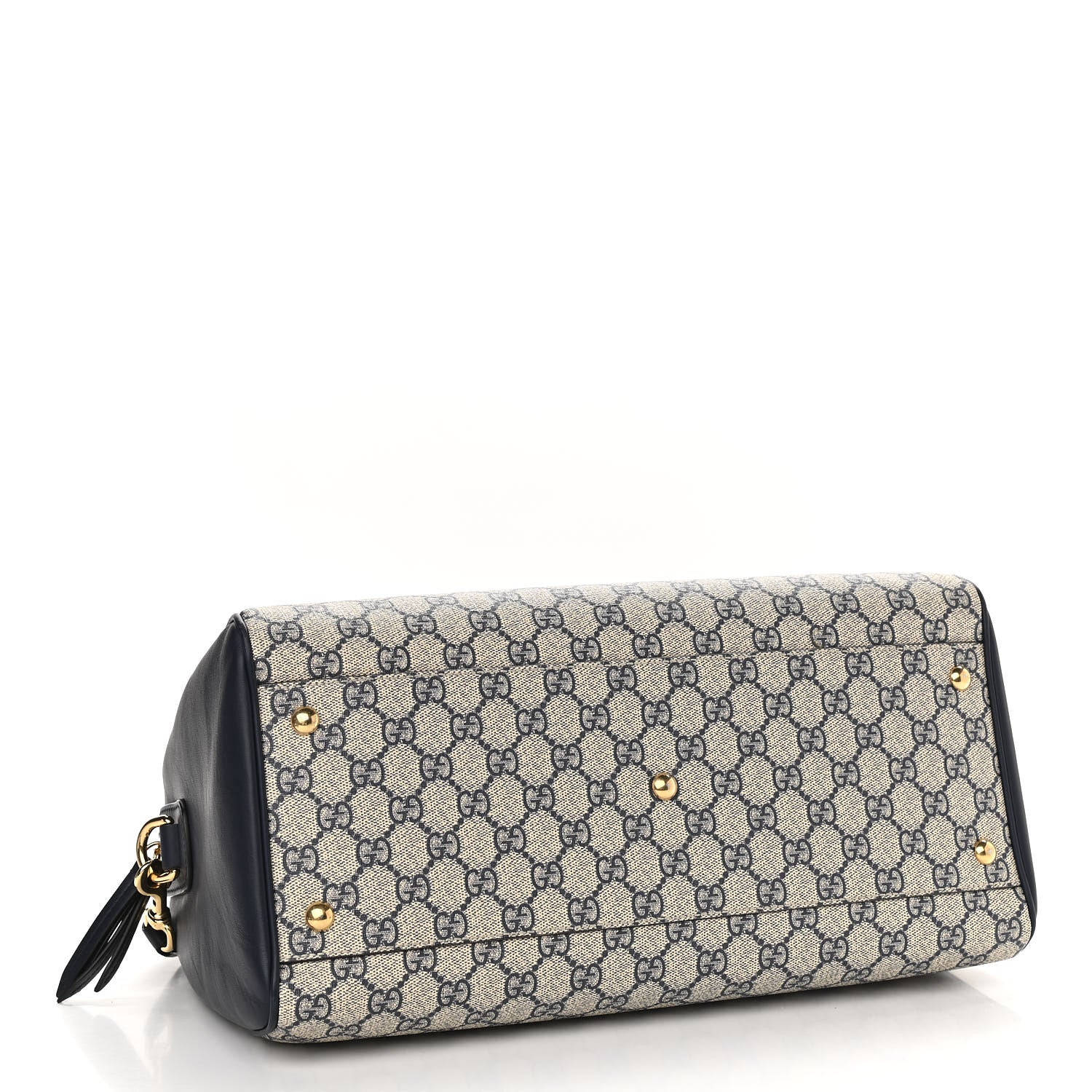 Gucci GG Supreme Monogram Medium Boston Beige Blue 4 of 11