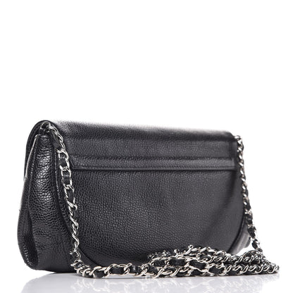 Chanel Caviar Half Moon Wallet On Chain WOC Black 3 of 9