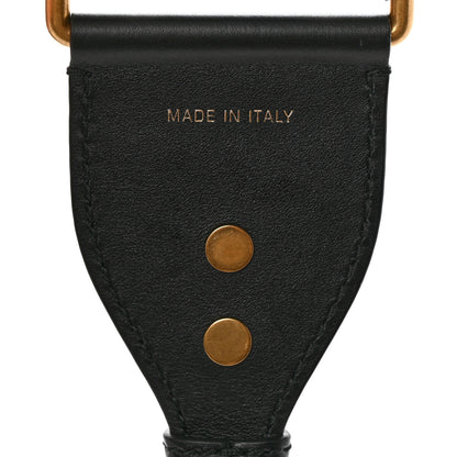 Christian Dior Canvas Embroidered Shoulder Strap Black 4 of 6
