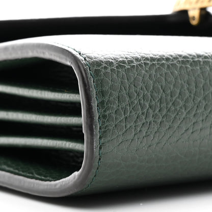 Gucci Calfskin Garden Dionysus Chain Wallet Emerald 12 of 13