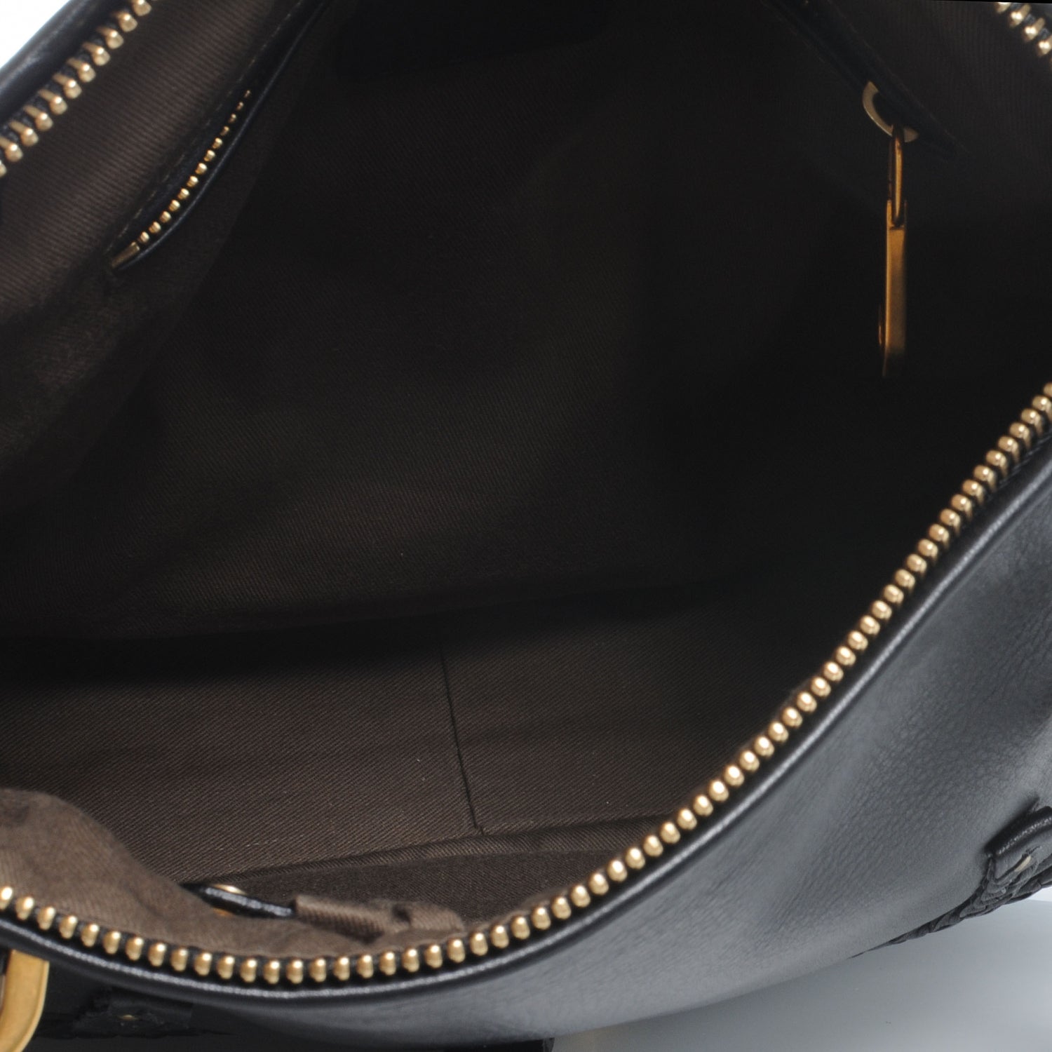 Chloe Calfskin Braided Medium Marcie Satchel Black 5 of 9