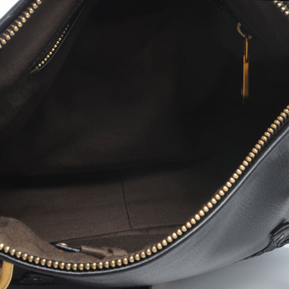 Chloe Calfskin Braided Medium Marcie Satchel Black 5 of 9