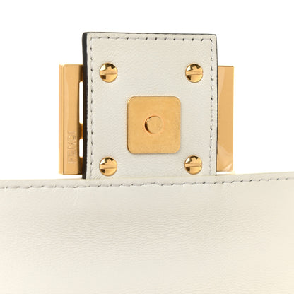 Fendi Nappa FF 1974 Embossed Baguette White 11 of 16