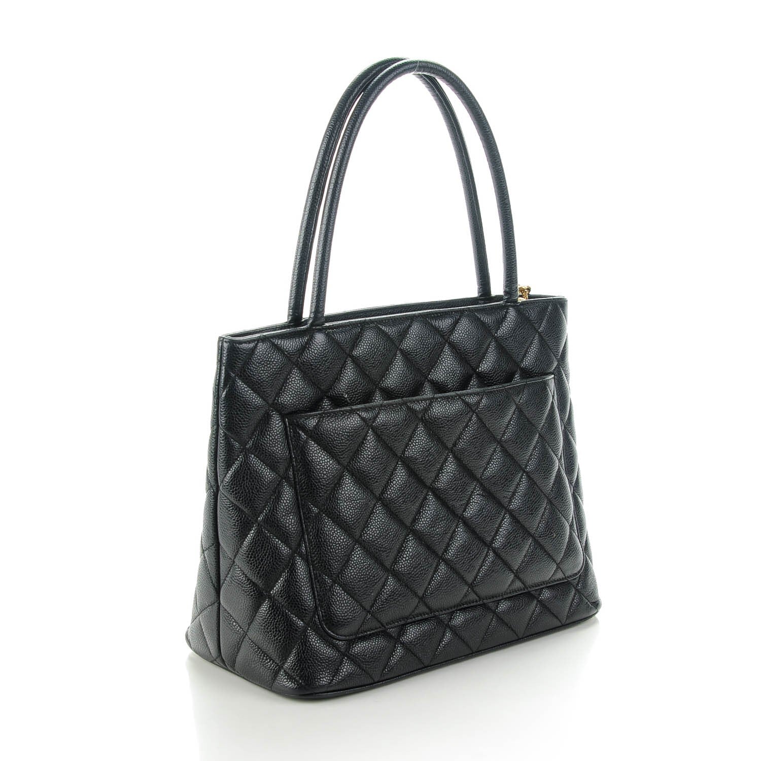 Chanel Caviar Quilted Medallion Tote Black 3 of 7