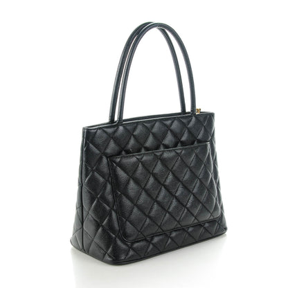 Chanel Caviar Quilted Medallion Tote Black 3 of 7