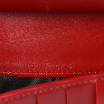 Gucci Guccissima Signature Zip Around Organizer Wallet Hibiscus Red 7 of 8
