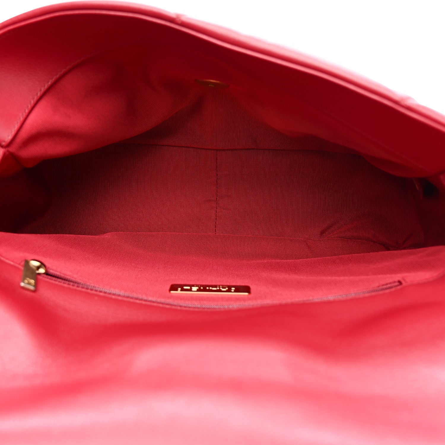 Chanel Goatskin Quilted Large Chanel 19 Flap Dark Pink 5 of 11