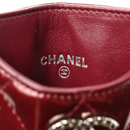Chanel Patent Quilted Brilliant iPhone Case Burgundy 7 of 8