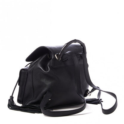 Gucci Cellarius Calfskin Medium Bamboo Backpack Black 2 of 8
