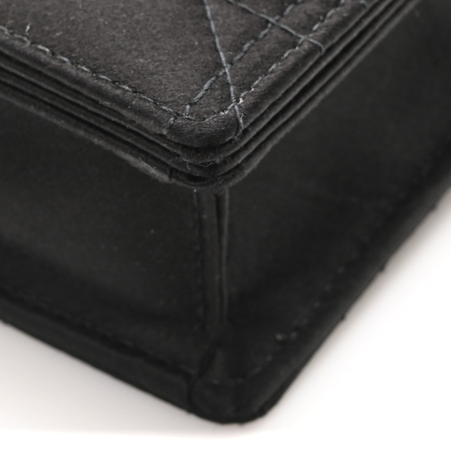 Satin Cannage Lady Dior Convertible Clutch Black